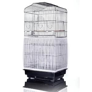Bird Cage Seed Catcher — Stretchy Mesh Skirt — Stretch-Fit Coverage
