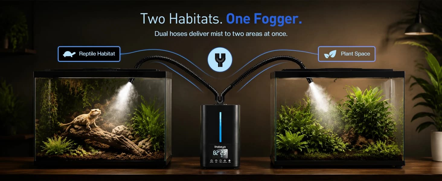 1.32 Gal / 5L Reptile Fogger Humidifier with Dual Hose — product details